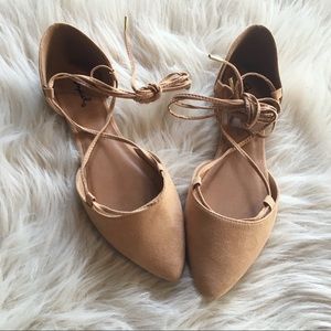 Suede Ballet Flats
